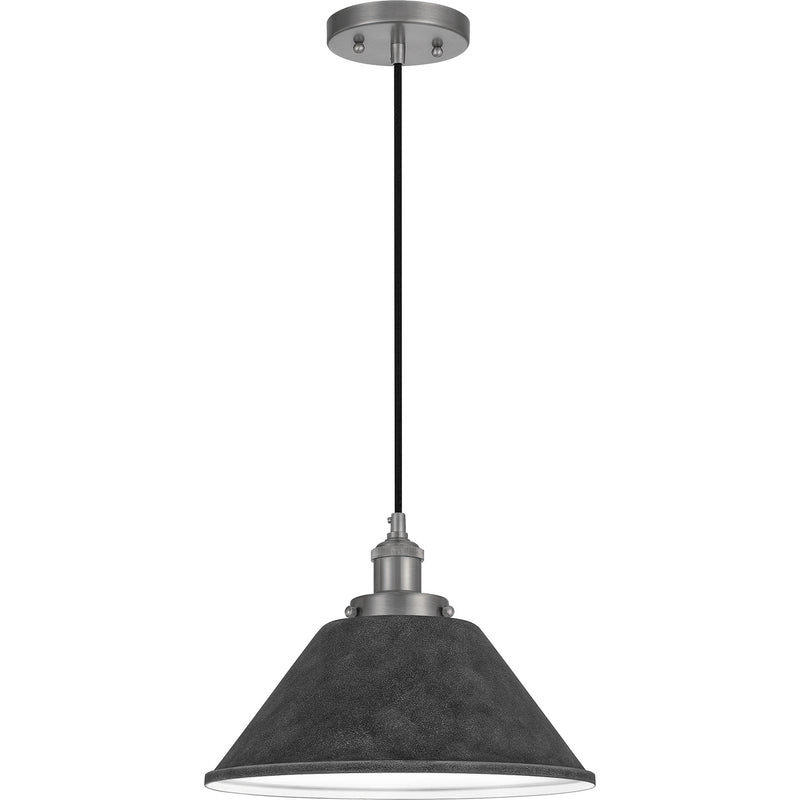 Quoizel SPW1512AN One Light Mini Pendant, Antique Nickel