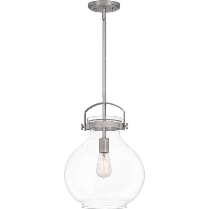 Quoizel STLC1512AN One Light Mini Pendant, Antique Nickel