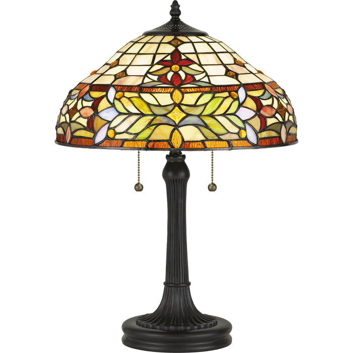Quoizel TF5215TVB Two Light Table Lamp, Vintage Bronze
