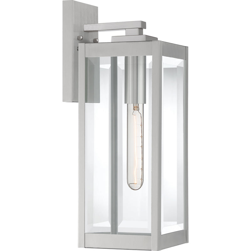Quoizel WVR8406SS One Light Outdoor Lantern, Stainless Steel