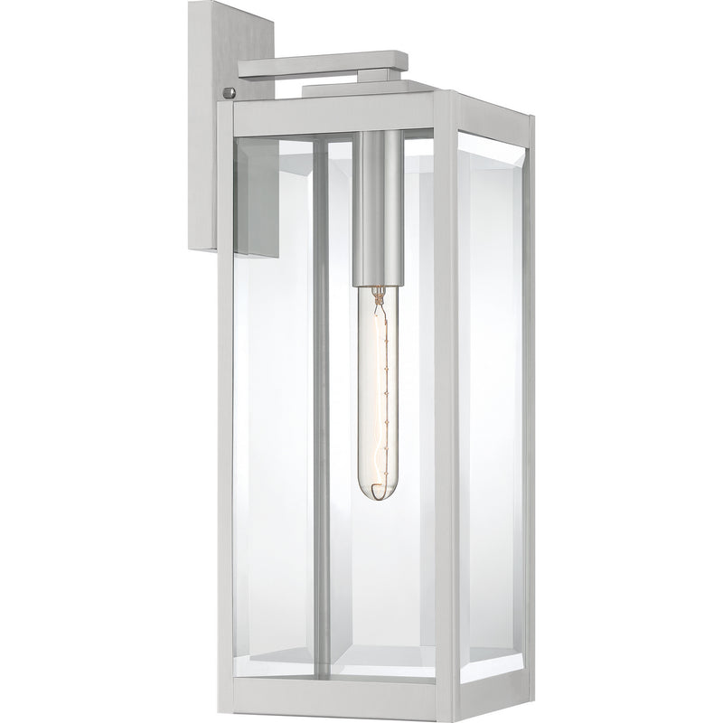 Quoizel WVR8407SS One Light Outdoor Lantern, Stainless Steel