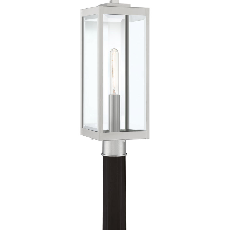 Quoizel WVR9007SS One Light Outdoor Lantern, Stainless Steel