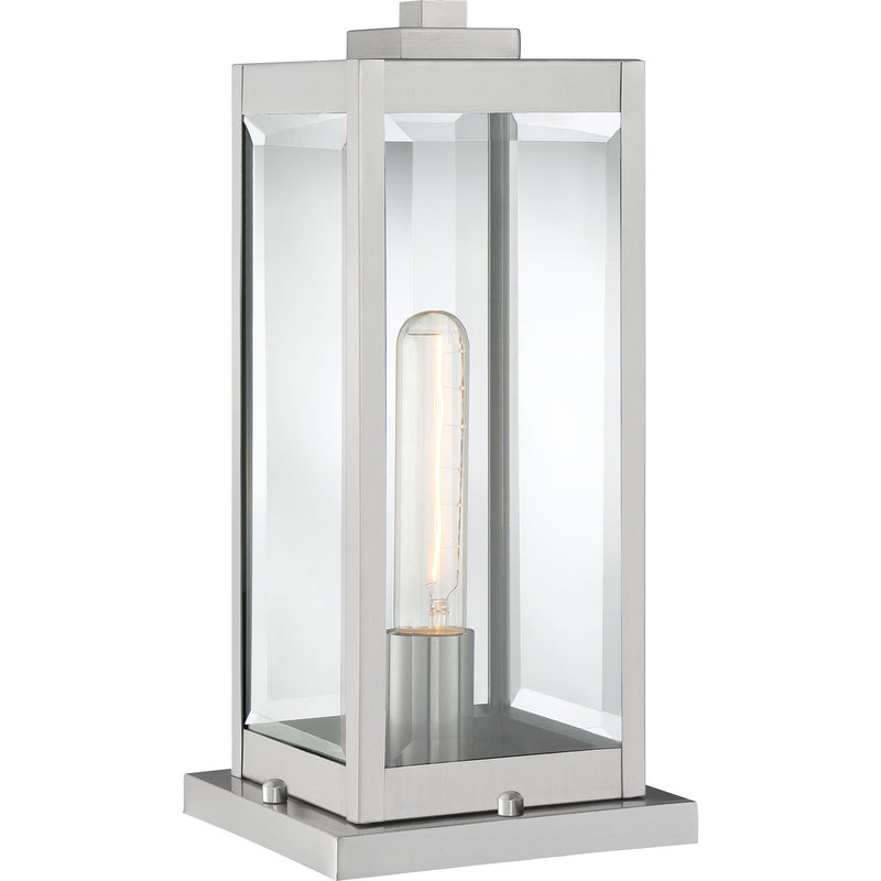 Quoizel WVR9106SS One Light Outdoor Lantern, Stainless Steel