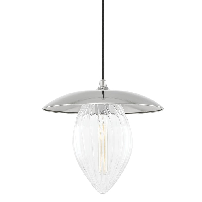 Mitzi H365701L-PN One Light Pendant, Polished Nickel