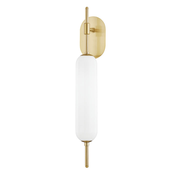 Mitzi H373101-AGB One Light Wall Sconce, Aged Brass