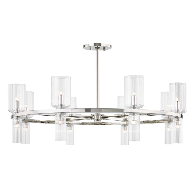 Mitzi H384816-PN 16 Light Chandelier, Polished Nickel