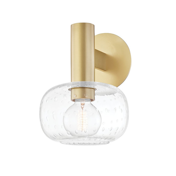 Mitzi H403301-AGB One Light Wall Sconce, Aged Brass