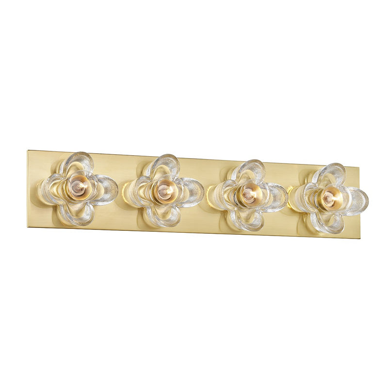 Mitzi H410304-AGB Four Light Bath and Vanity, Aged Brass