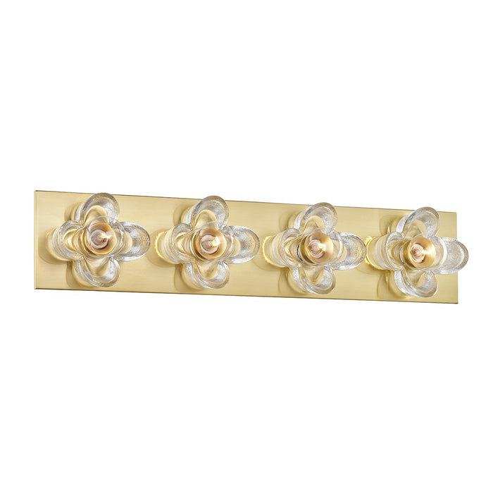 Mitzi H410304-AGB Four Light Bath and Vanity, Aged Brass