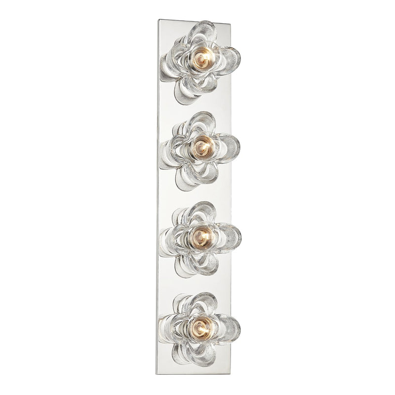 Mitzi H410304-PN Four Light Bath and Vanity, Polished Nickel