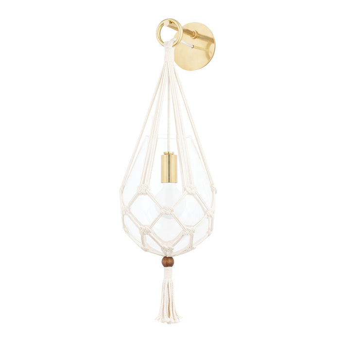 Mitzi H411101-AGB One Light Wall Sconce, Aged Brass