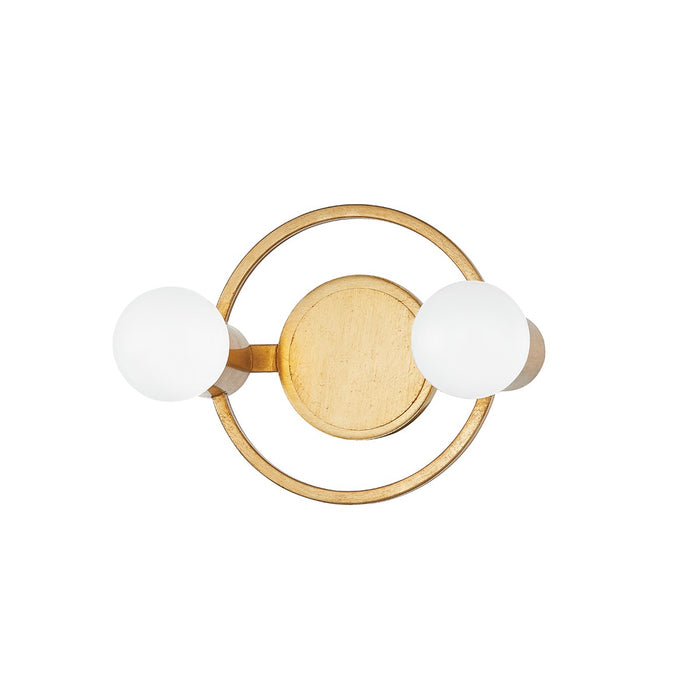 Mitzi H413302-GL Two Light Bath and Vanity, Gold Leaf