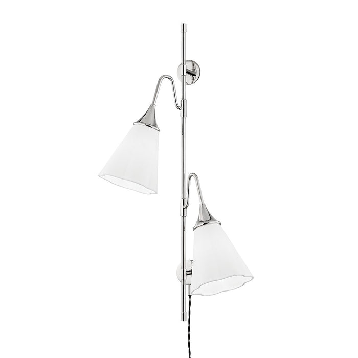 Mitzi HL356102-PN Two Light Wall Sconce, Polished Nickel