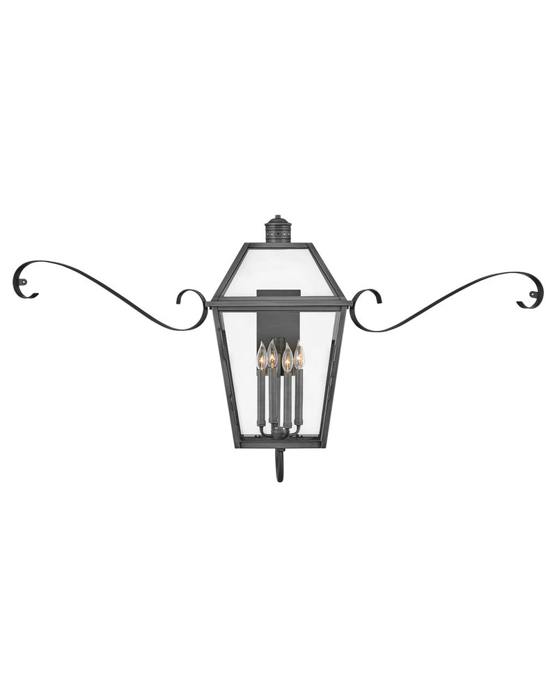Hinkley 2775BLB-SCR LED Outdoor Lantern, Blackened Brass