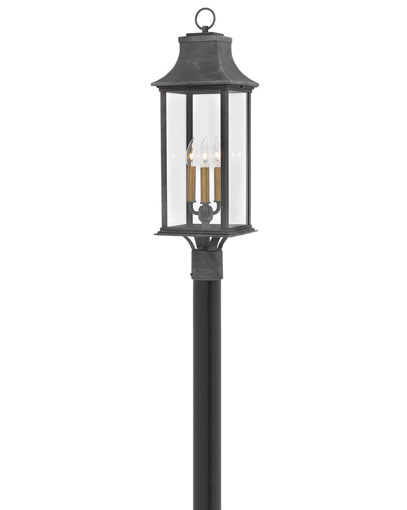 Hinkley 2931DZ-LL LED Outdoor Lantern, Aged Zinc