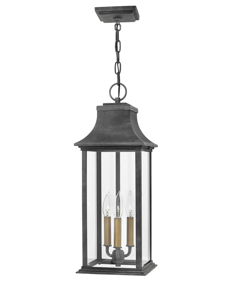 Hinkley 2932DZ-LL LED Outdoor Lantern, Aged Zinc
