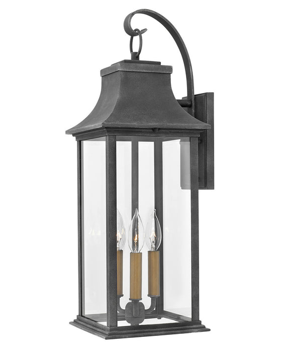 Hinkley 2935DZ-LL LED Outdoor Wall Mount, Aged Zinc