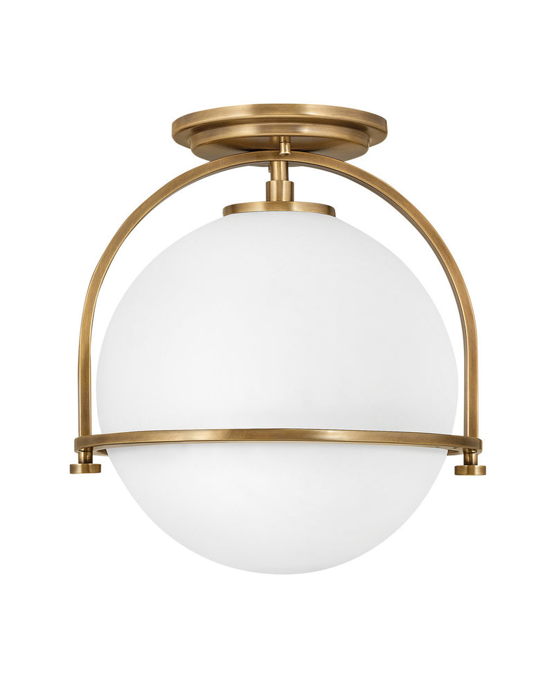Hinkley 3403HB LED Foyer Pendant, Heritage Brass