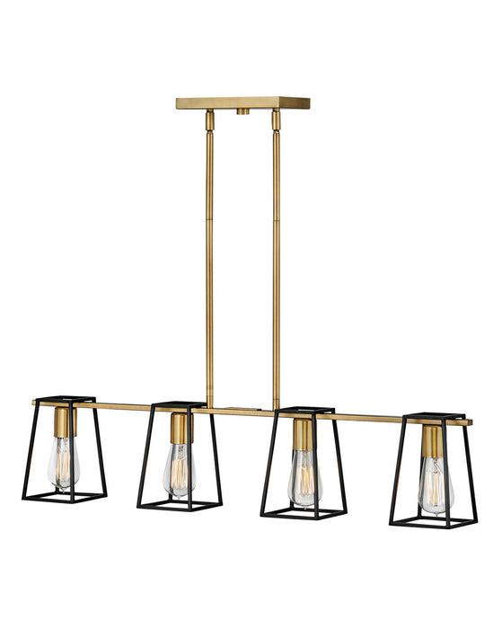 Hinkley 35165HB LED Chandelier, Heritage Brass