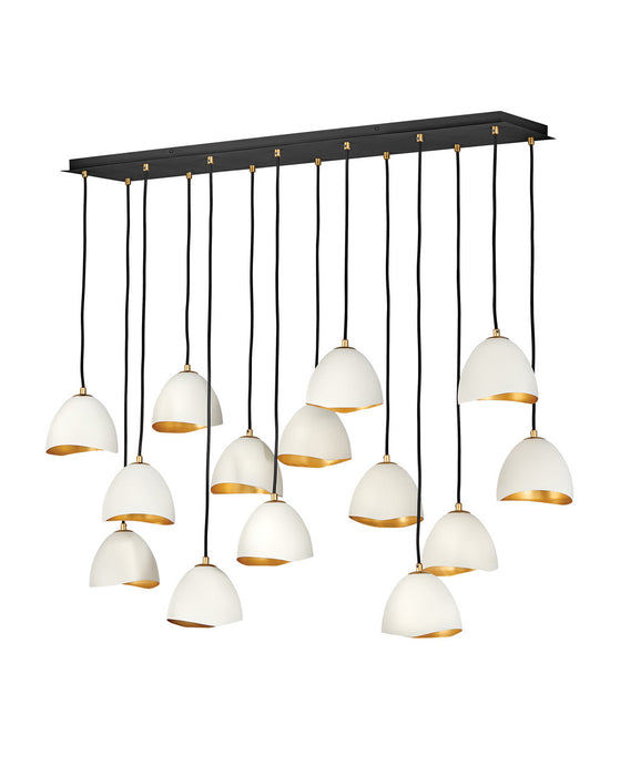 Hinkley 35909SHW LED Chandelier, Shell White