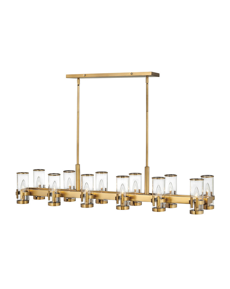 Hinkley 38108HB LED Chandelier, Heritage Brass