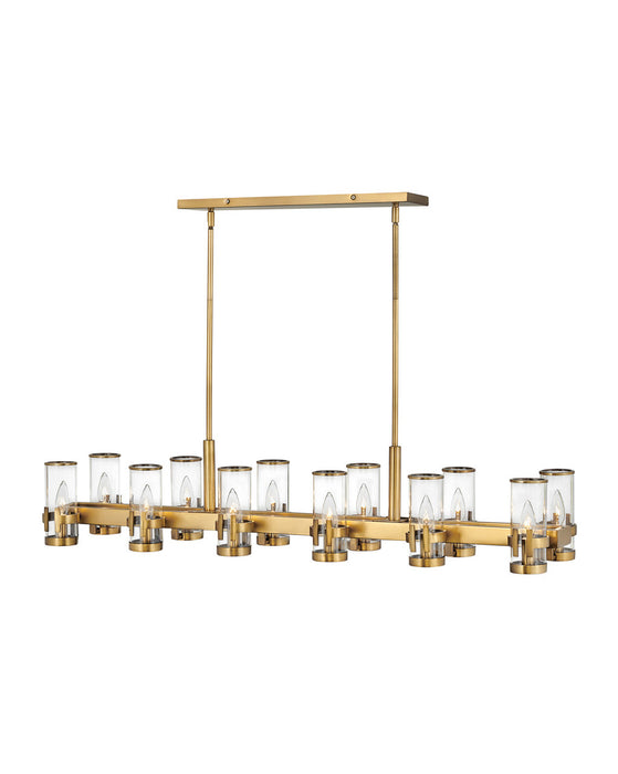 Hinkley 38108HB LED Chandelier, Heritage Brass