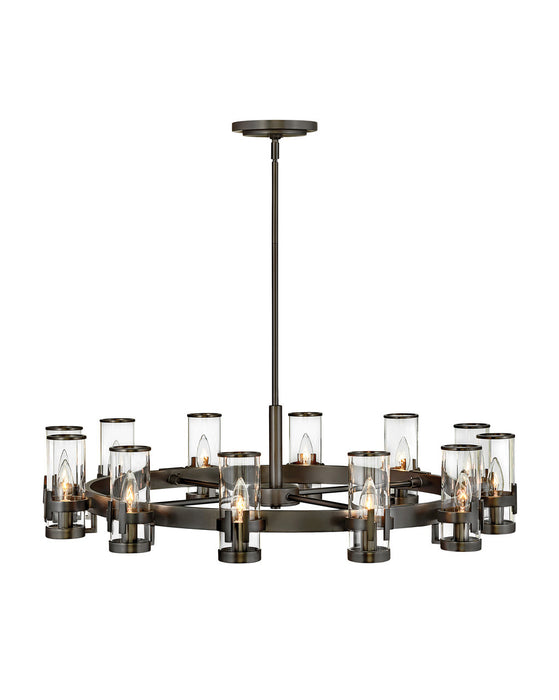 Hinkley 38109BX LED Chandelier, Black Oxide
