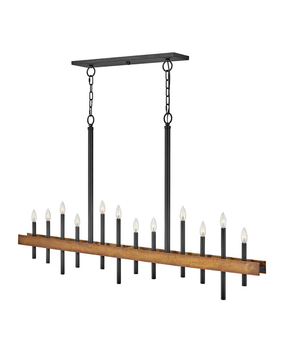 Hinkley 3864WA LED Chandelier, Weathered Brass