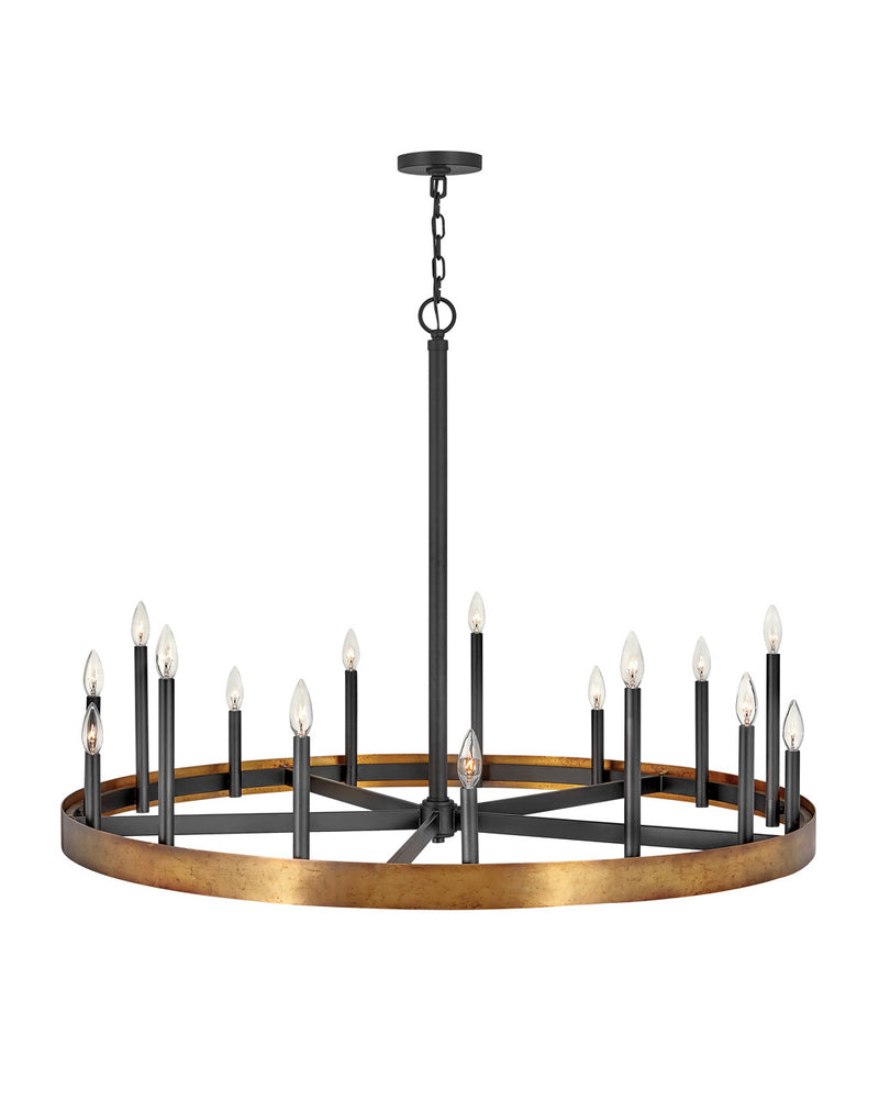 Hinkley 3865WA LED Chandelier, Weathered Brass