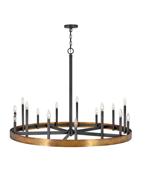 Hinkley 3865WA LED Chandelier, Weathered Brass