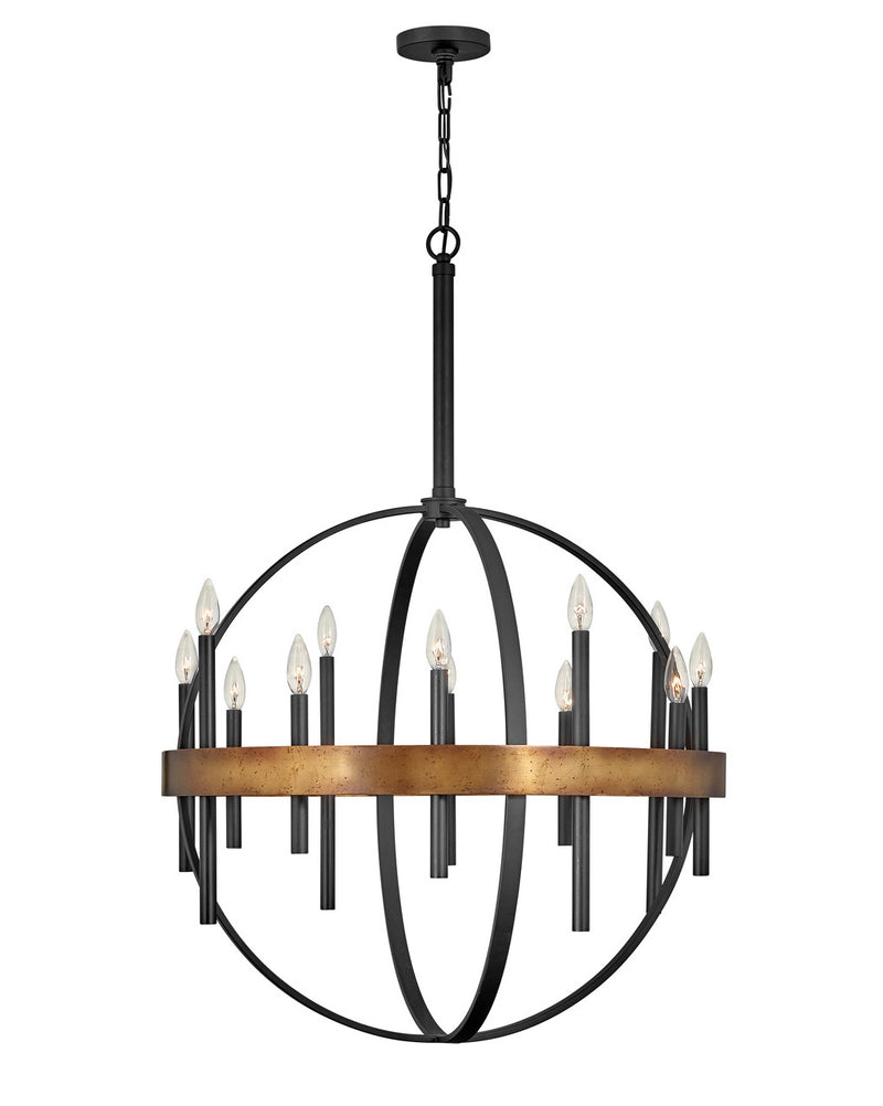 Hinkley 3867WA LED Chandelier, Weathered Brass