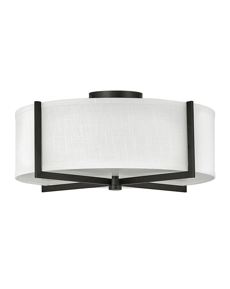Hinkley 41708BK LED Semi-Flush Mount, Black