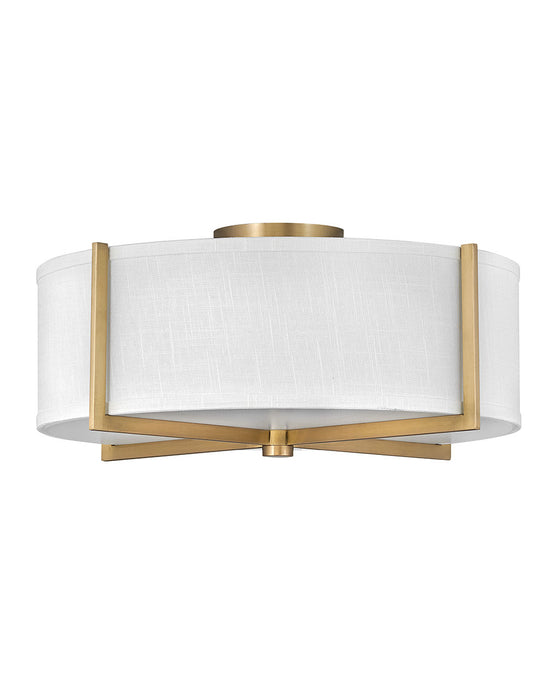 Hinkley 41708HB LED Semi-Flush Mount, Heritage Brass