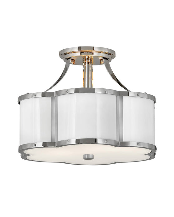Hinkley 4443PN LED Foyer Pendant, Polished Nickel