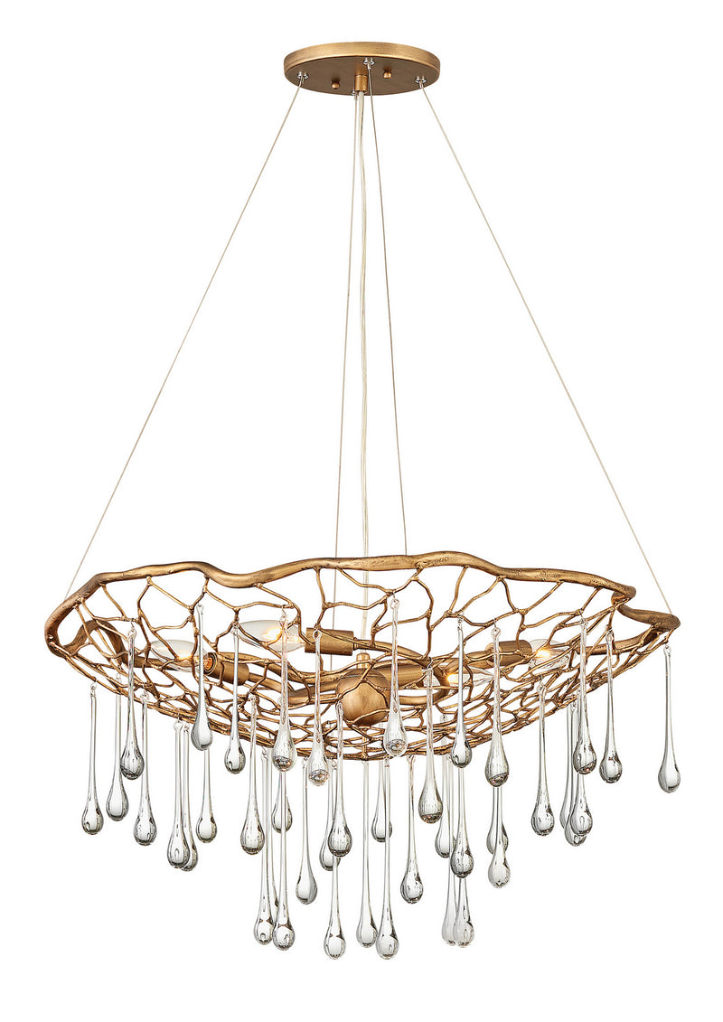 Hinkley 45304BNG LED Chandelier, Burnished Gold