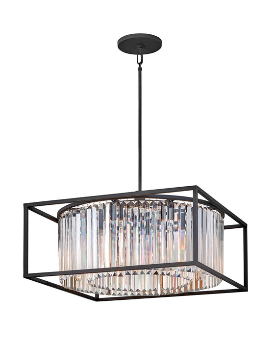 Hinkley 4555BK LED Chandelier, Black