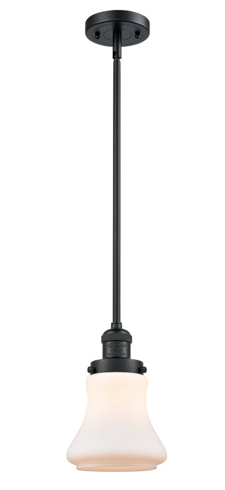 Innovations 201S-BK-G191 One Light Mini Pendant, Matte Black