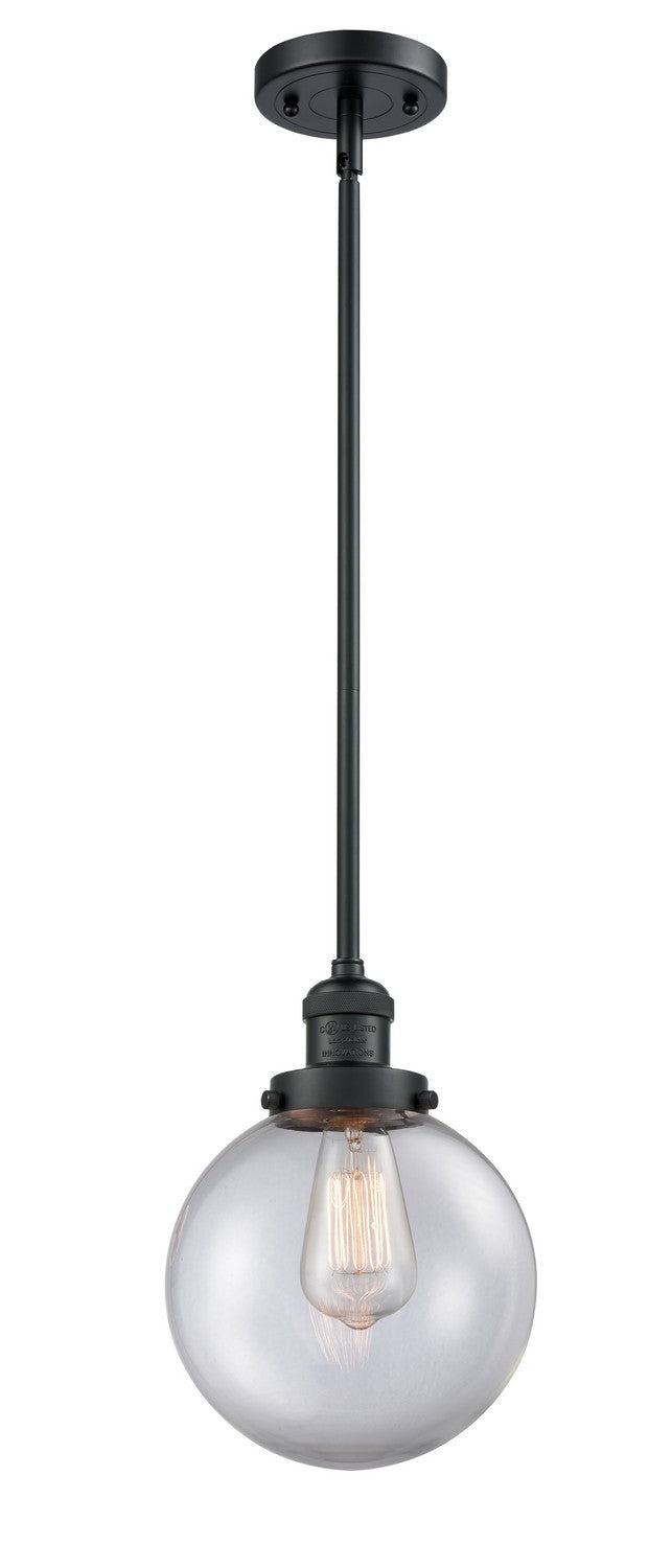 Innovations 201S-BK-G202-8-LED LED Mini Pendant, Matte Black