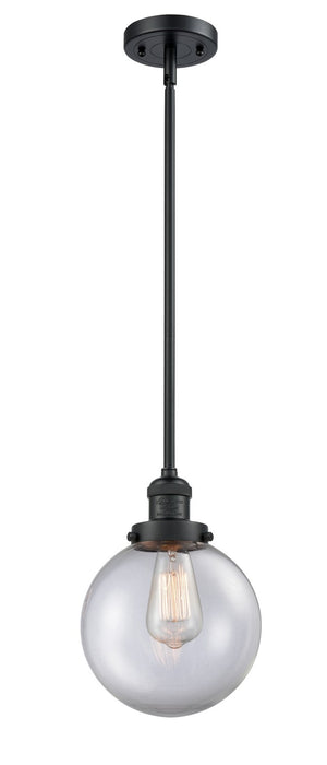 Innovations 201S-BK-G202-8-LED LED Mini Pendant, Matte Black