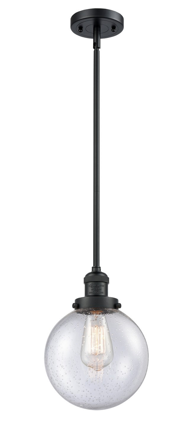 Innovations 201S-BK-G204-8-LED LED Mini Pendant, Matte Black