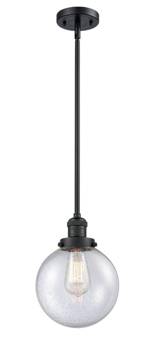 Innovations 201S-BK-G204-8-LED LED Mini Pendant, Matte Black