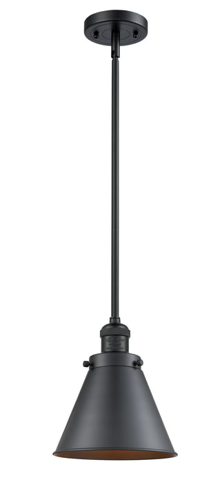 Innovations 201S-BK-M13-BK One Light Mini Pendant, Matte Black