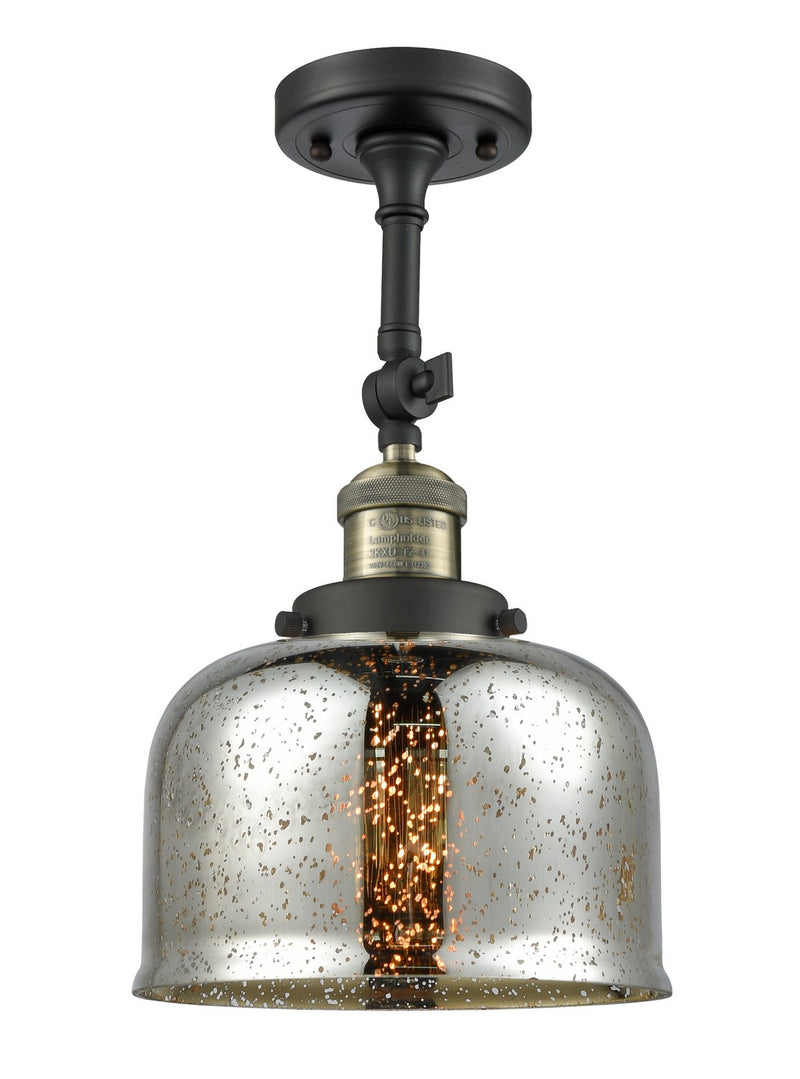 Innovations 201F-BAB-G78-LED LED Semi-Flush Mount, Black Antique Brass