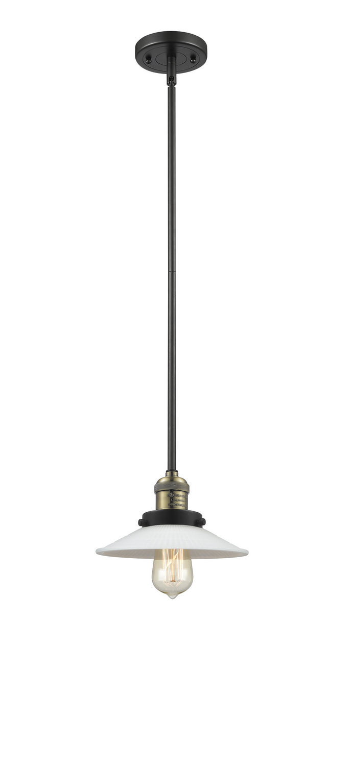 Innovations 201S-BAB-G1 One Light Mini Pendant, Black Antique Brass