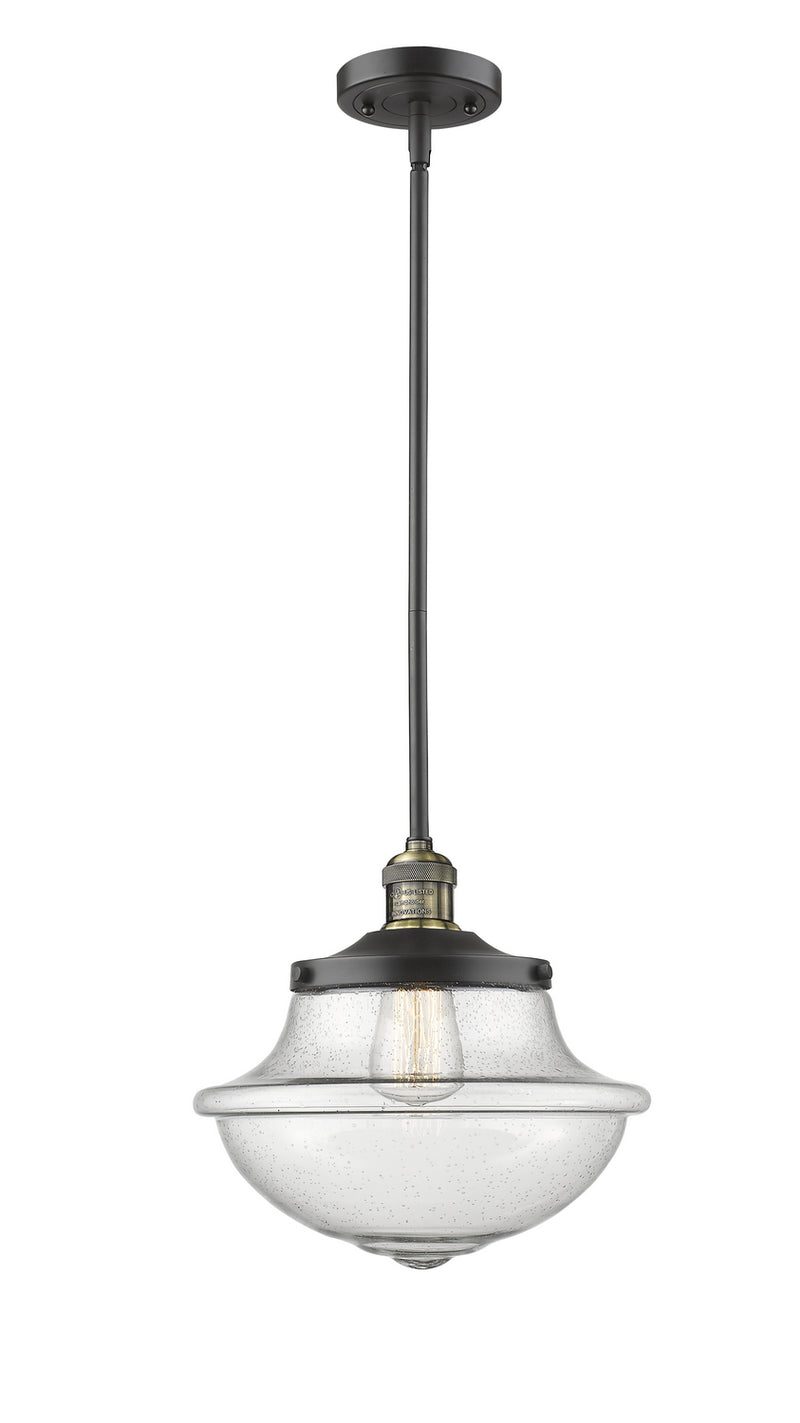 Innovations 201S-BAB-G544 One Light Mini Pendant, Black Antique Brass