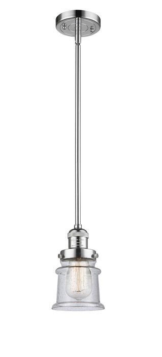 Innovations 201S-PC-G184S One Light Mini Pendant, Polished Chrome