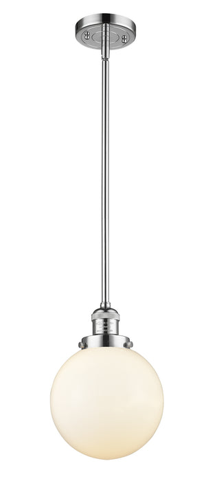 Innovations 201S-PC-G201-8 One Light Mini Pendant, Polished Chrome