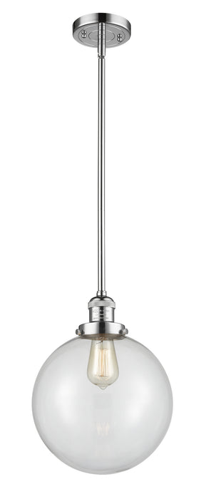 Innovations 201S-PC-G202-10 One Light Mini Pendant, Polished Chrome