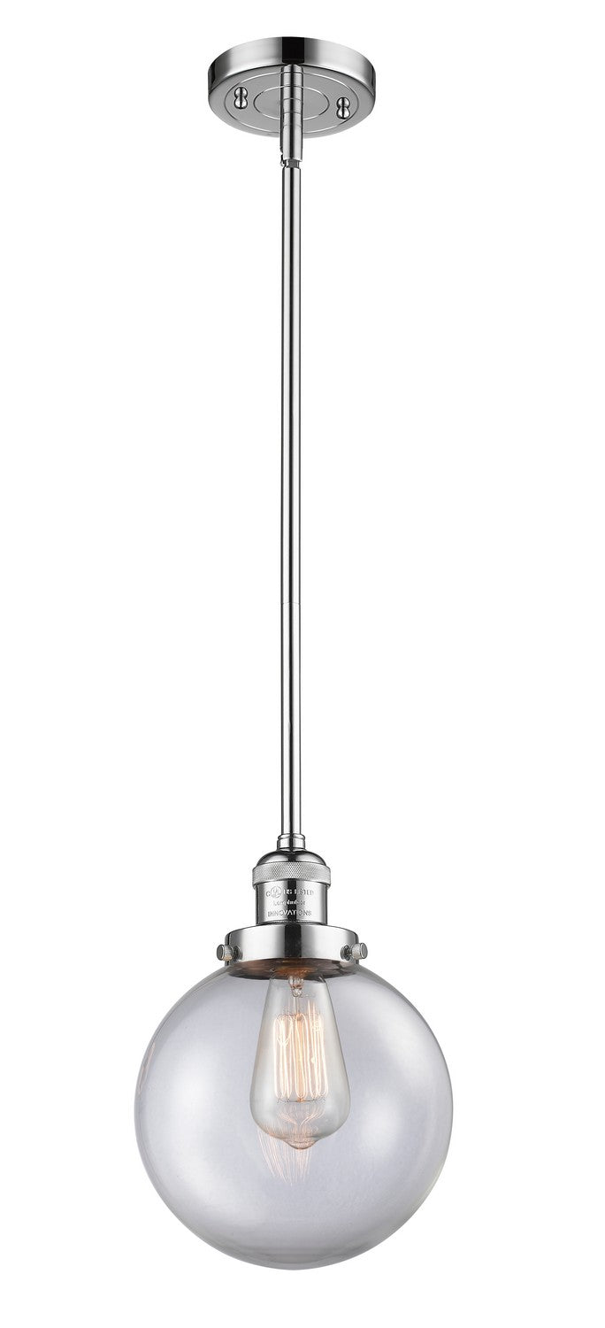 Innovations 201S-PC-G202-8-LED LED Mini Pendant, Polished Chrome