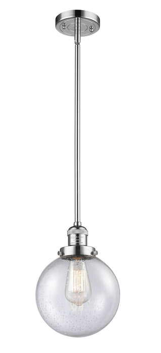 Innovations 201S-PC-G204-8 One Light Mini Pendant, Polished Chrome